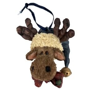 Boyds Bears Jingle Mooselbeary 2000 Wee Folkstone‎ Ornament #25808 Resin Vintage